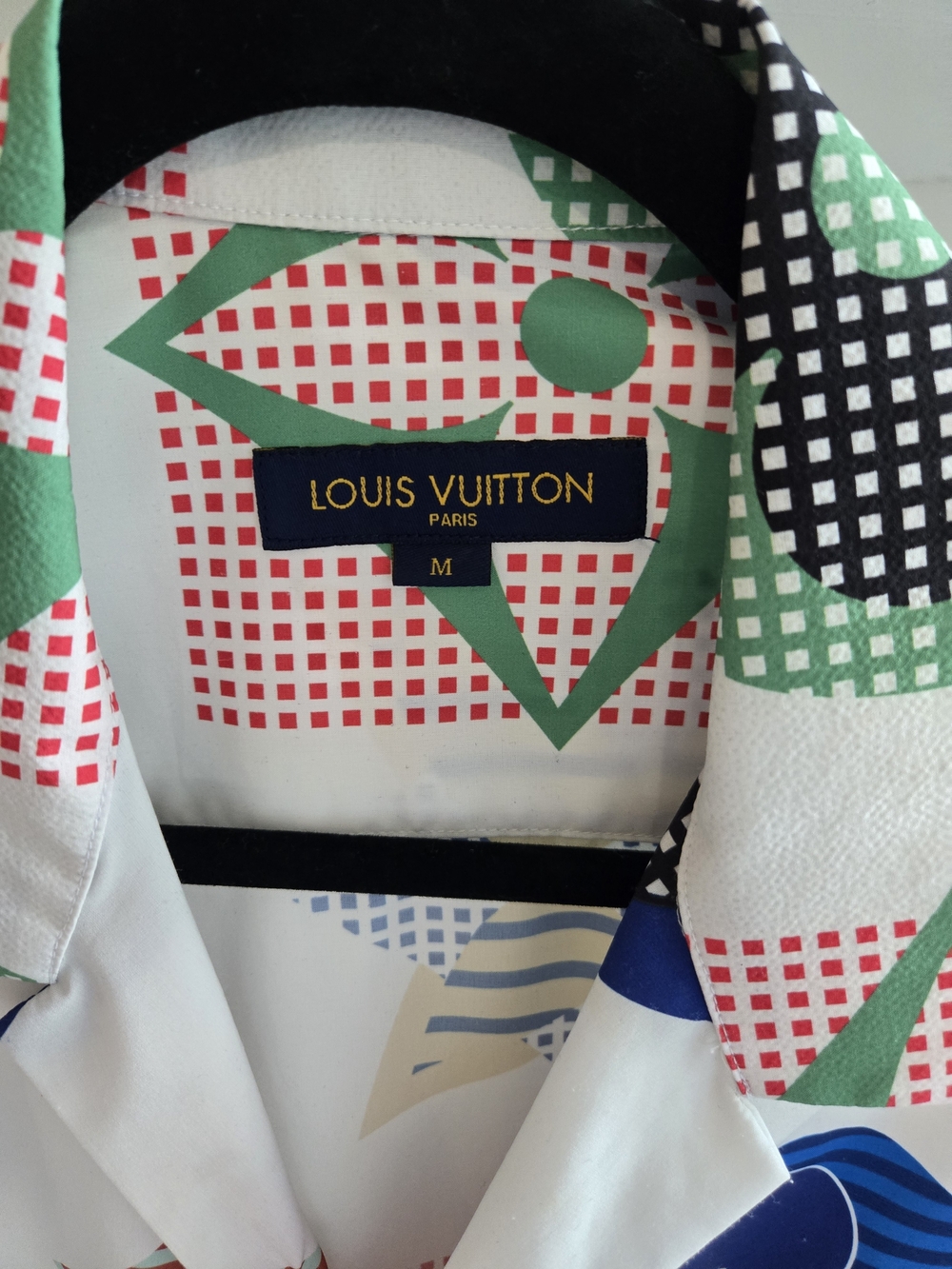 Louis Vuitton Men’s White Graphic Short-Sleeve Shirt - Multi - Picture 2 of 3